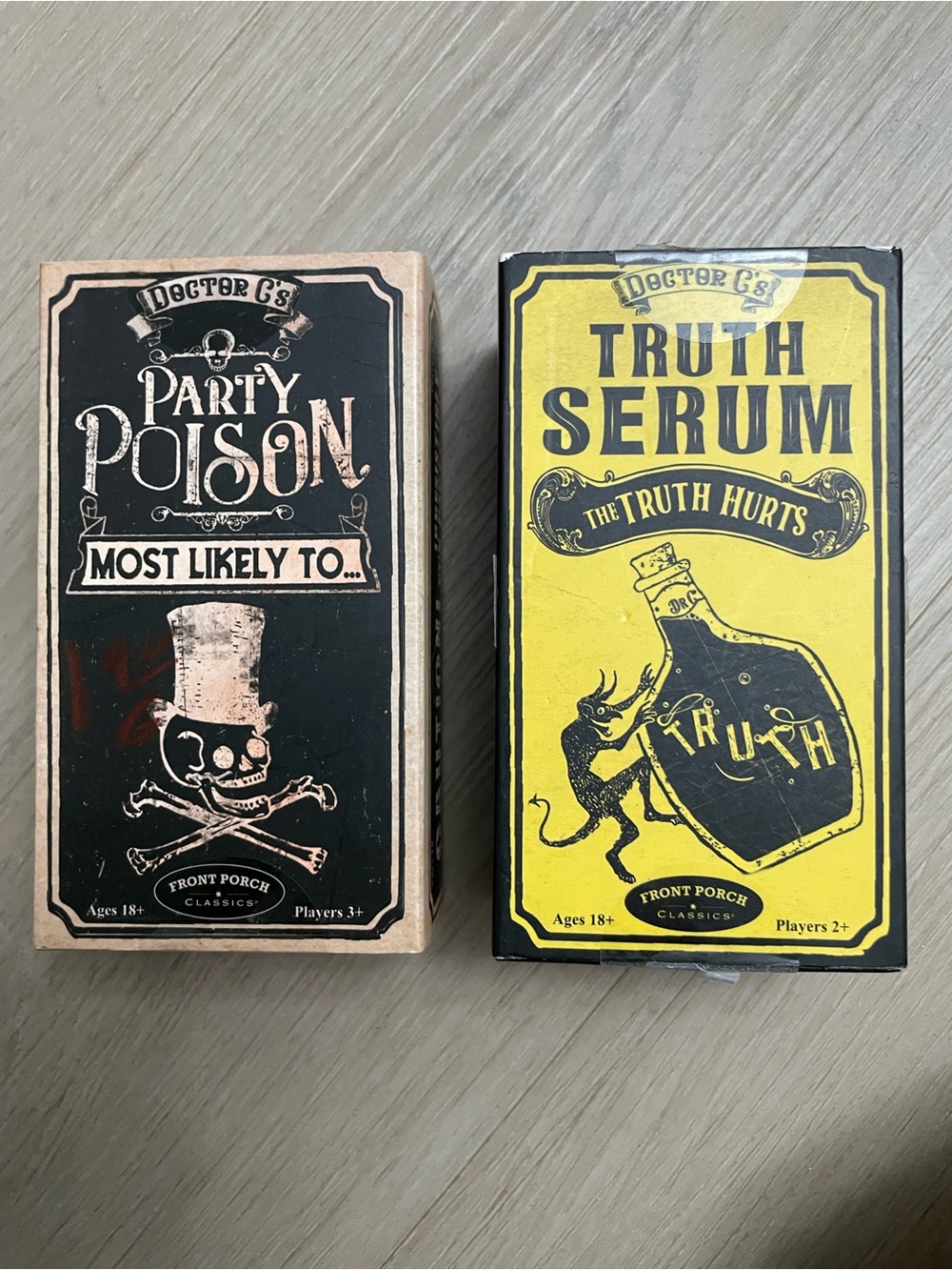 Doctor C's Party Card Game Set: Truth Serum & Party Poison Most Likely To…